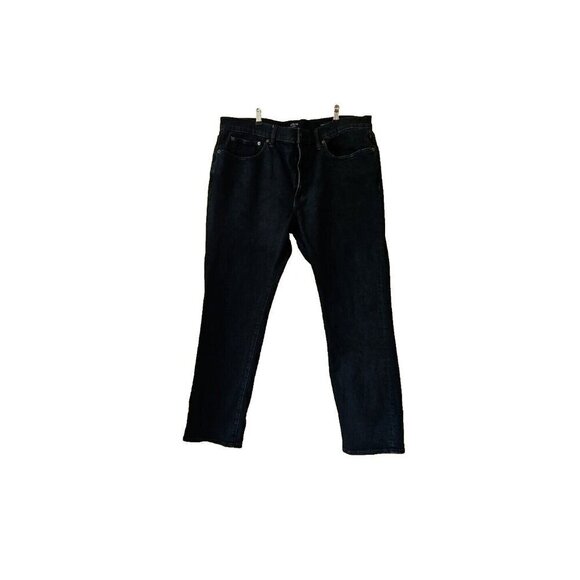 J. Crew Flex Mens W36 L30 Straight Leg Jeans Casual Dark Navy Office Cottagecore - Picture 1 of 14
